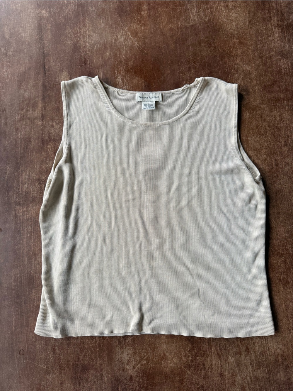 Banana Republic Ribbed Tank Top - Cream